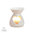 Deko Duftlampe mit Herz deko aus Keramik in weiß 10x8cm