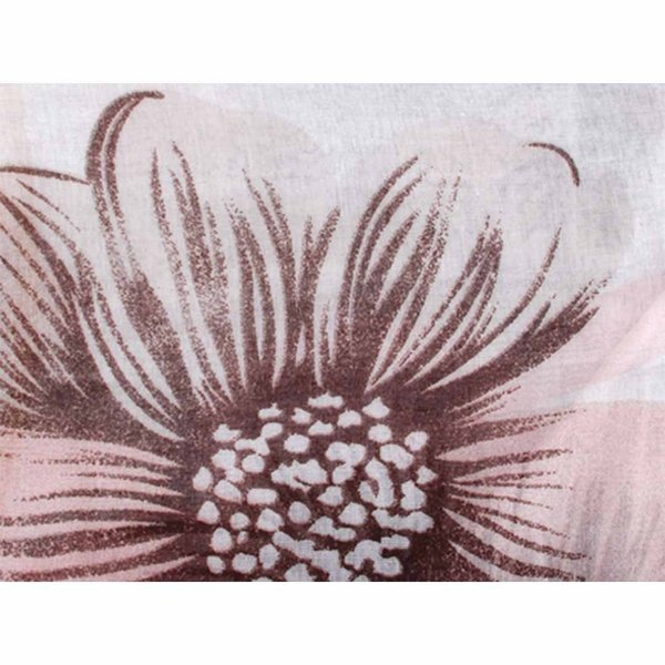 Damen Loopschal aus Polyester Blumen weiß 70cm x 180cm
