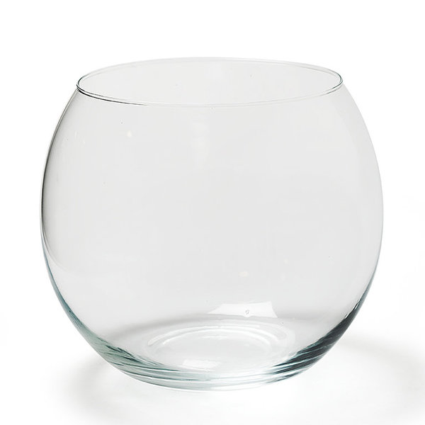 Deko Kugelvase aus Glas Durchmesser 20 cm