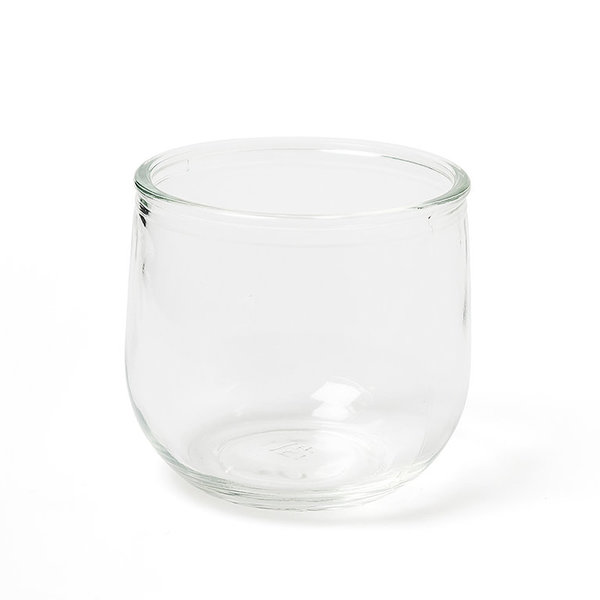 12x Tischdeko Vase Teelichthalter aus Glas  Höhe 7cm