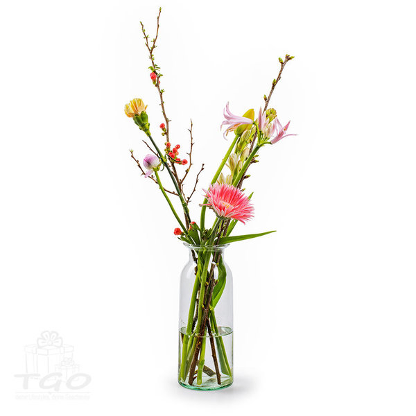Tischdeko Blumenvase Eco aus Glas Höhe 24cm