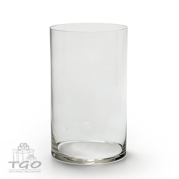 Tischdeko Vase Zylinder aus Glas Höhe 25cm