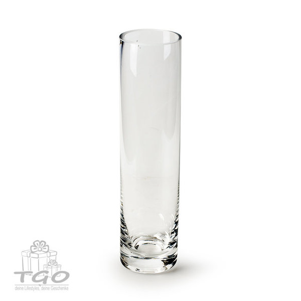 Tischdeko Vase Zylinder aus Glas Höhe 20cm