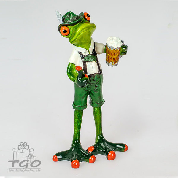 Formano Dekofigur Frosch Mann in Tracht Höhe 17cm