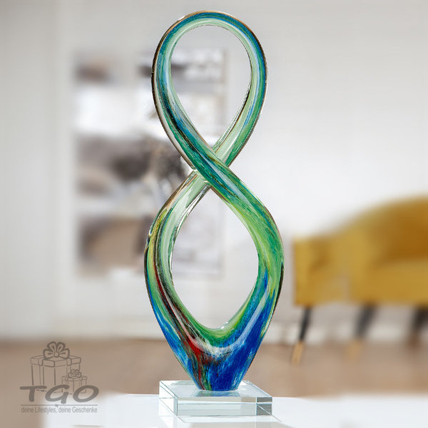 Gilde Glas-Art Skulptur "Bando" 41cm