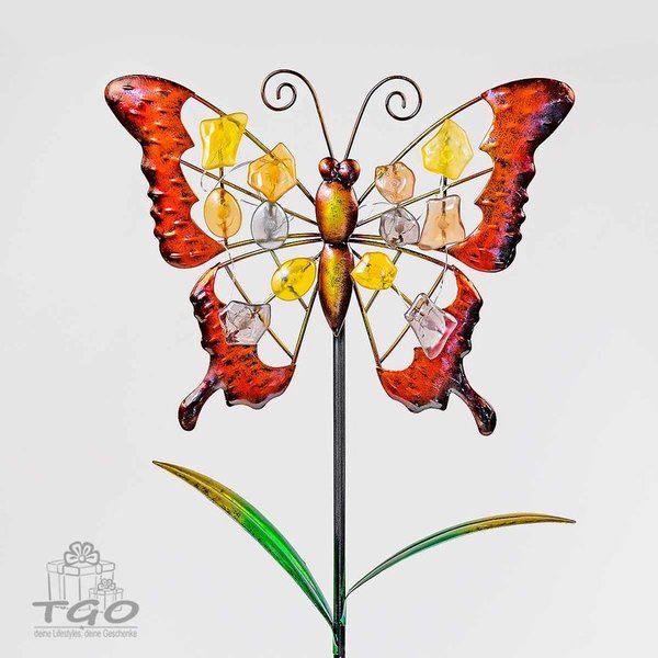 Formano Stecker Schmetterling mit Solarlicht 28x90cm
