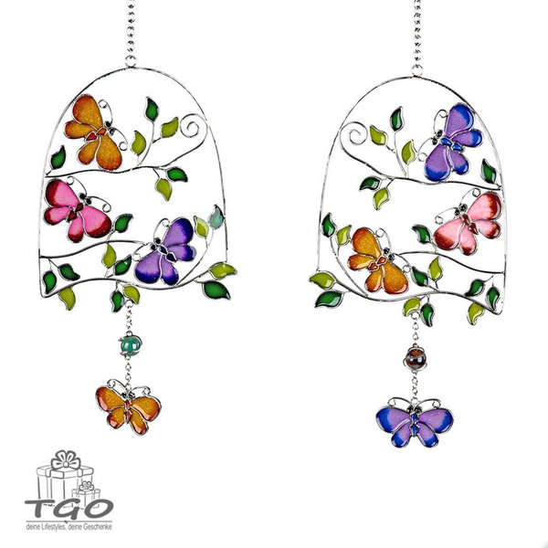 Formano Fensterdeko Hänger Schmetterlinge in Tiffany-Optik